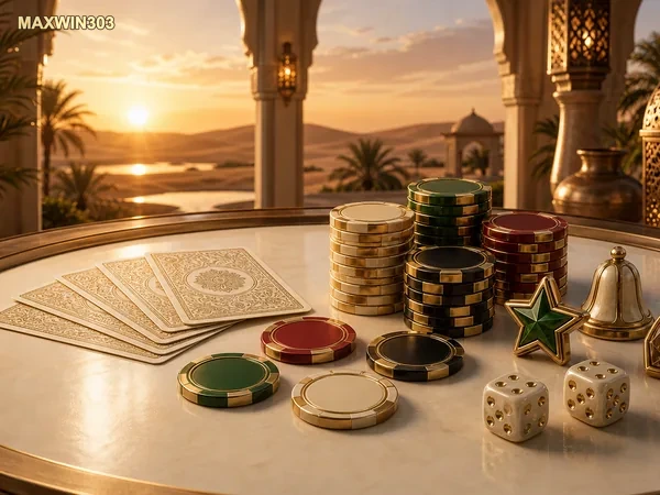 Layar pengundian nomor pada permainan Pearls of Bingo